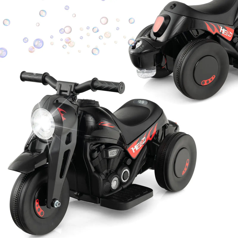 6V Kids Electric Ride on Motorcycle with Bubble Maker and Music by DirectDeals