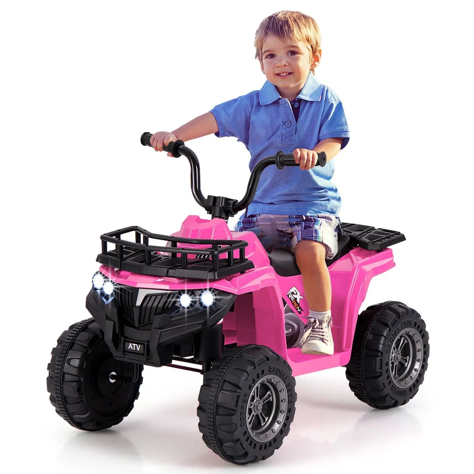 6V Kids Ride On Electric ATV with LED Headlights and MP3 Player by DirectDeals