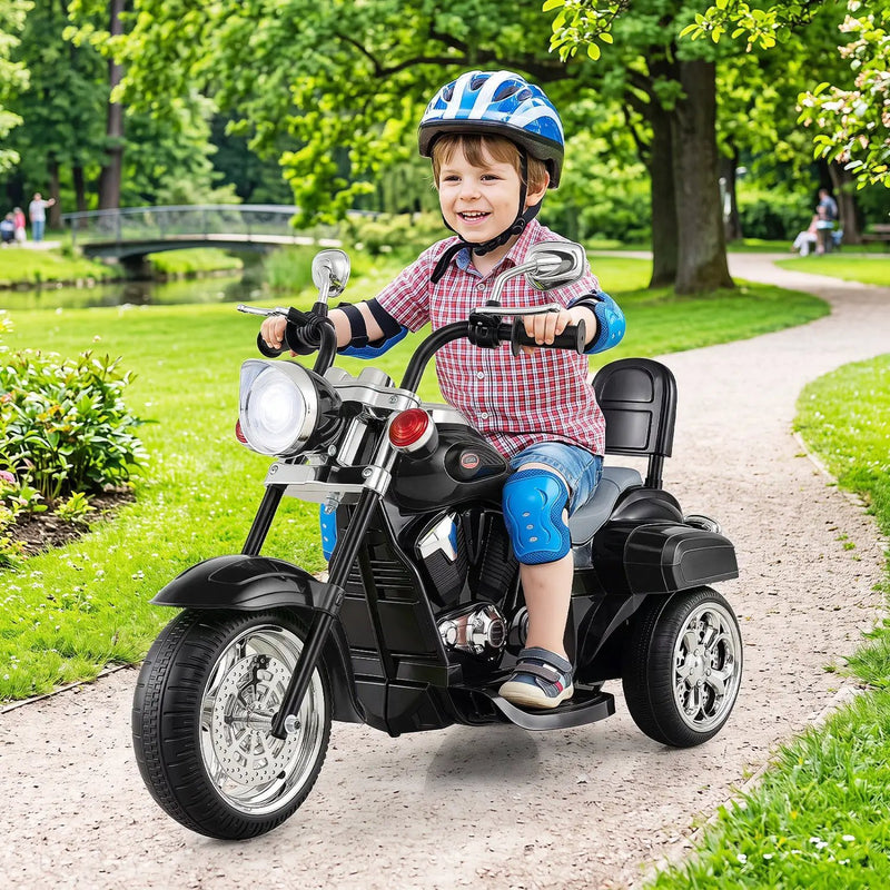 3-Wheel Electric Motorcycle Ride-On Toy for Toddlers 3+ by DirectDeals