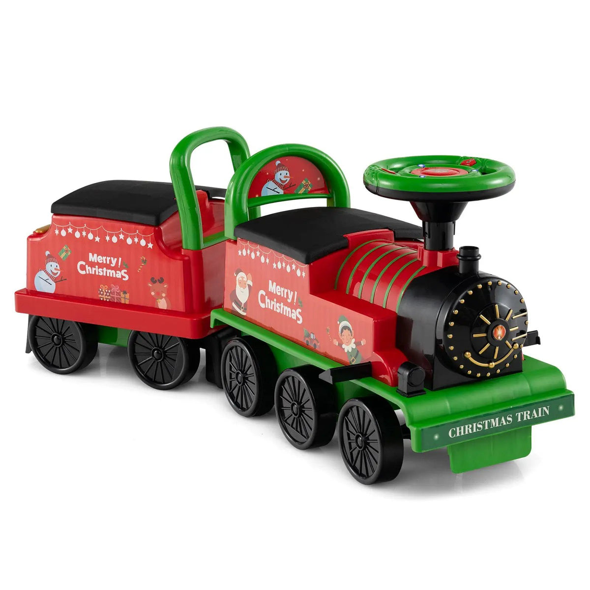 6V Ride on Train 2-Seater with Carriage and Flashing LED Lights, photo 5 of 24