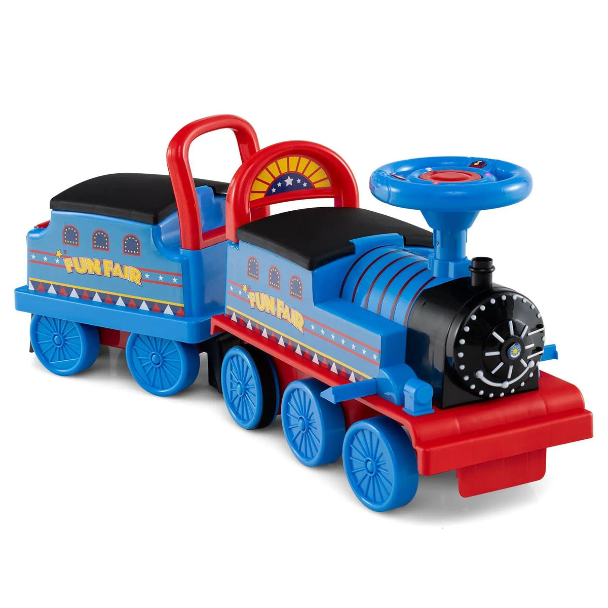 6V Ride on Train 2-Seater with Carriage and Flashing LED Lights, photo 6 of 24