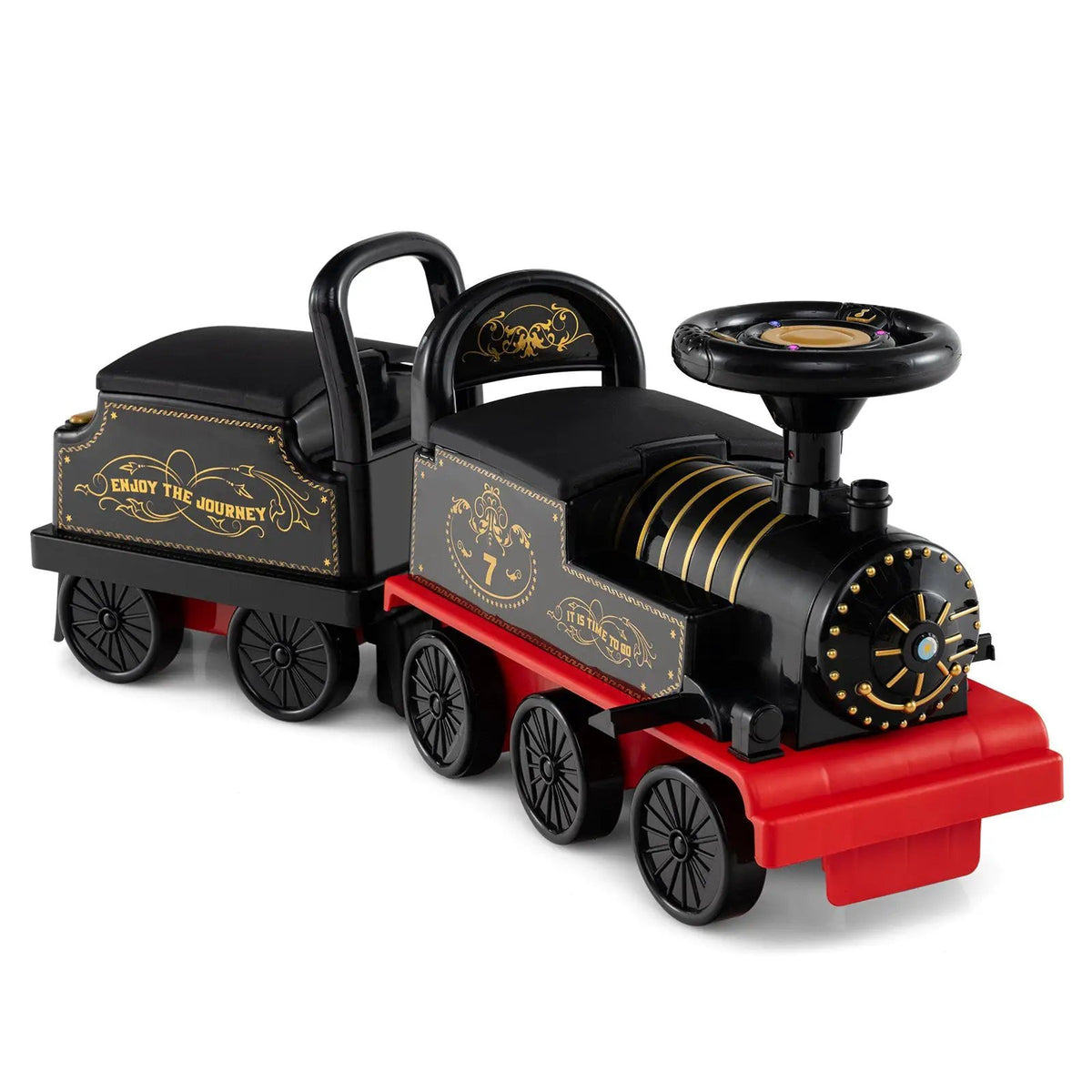 6V Ride on Train 2-Seater with Carriage and Flashing LED Lights, photo 4 of 24