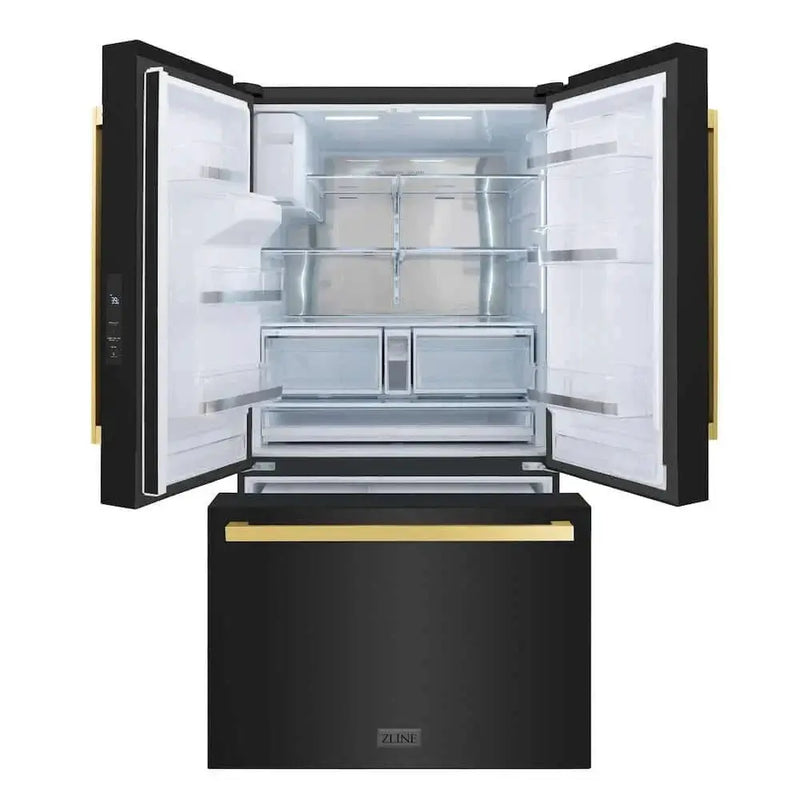 ZLINE 36" Refrigerator, Water, Ice Dispenser, Fingerprint Resistant, RSMZ-W-36-BS-FG by Farmhouse Kitchen and Bath