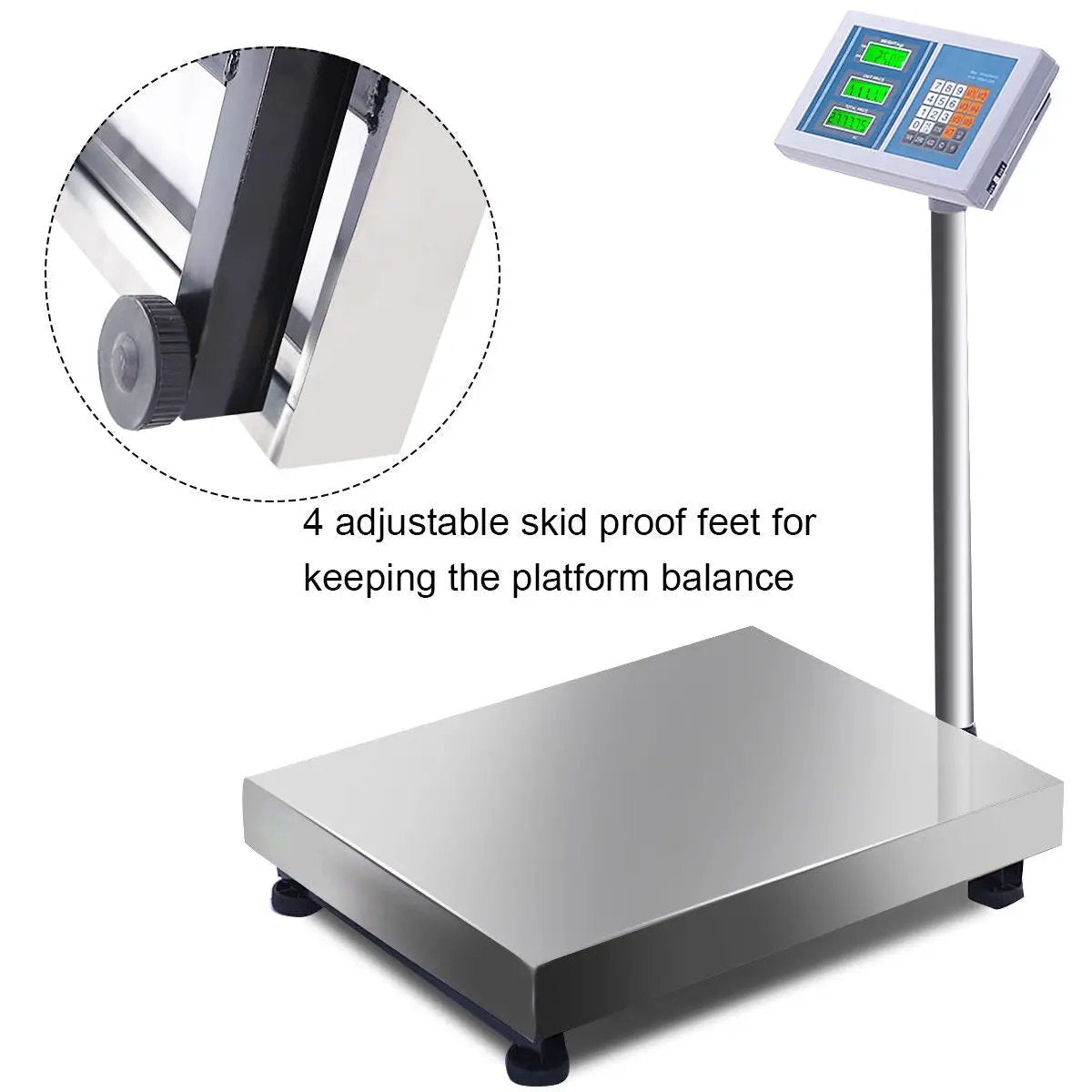 660 lbs Weight Computing Digital Floor Platform Scale by DirectDeals