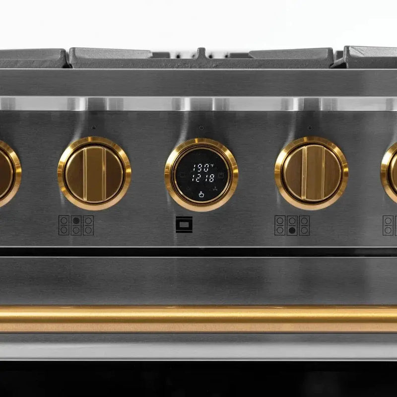 Kucht KX Series 36" Freestanding Dual Fuel Range Liquid Propane KXP36-GL/LP by Farmhouse Kitchen and Bath