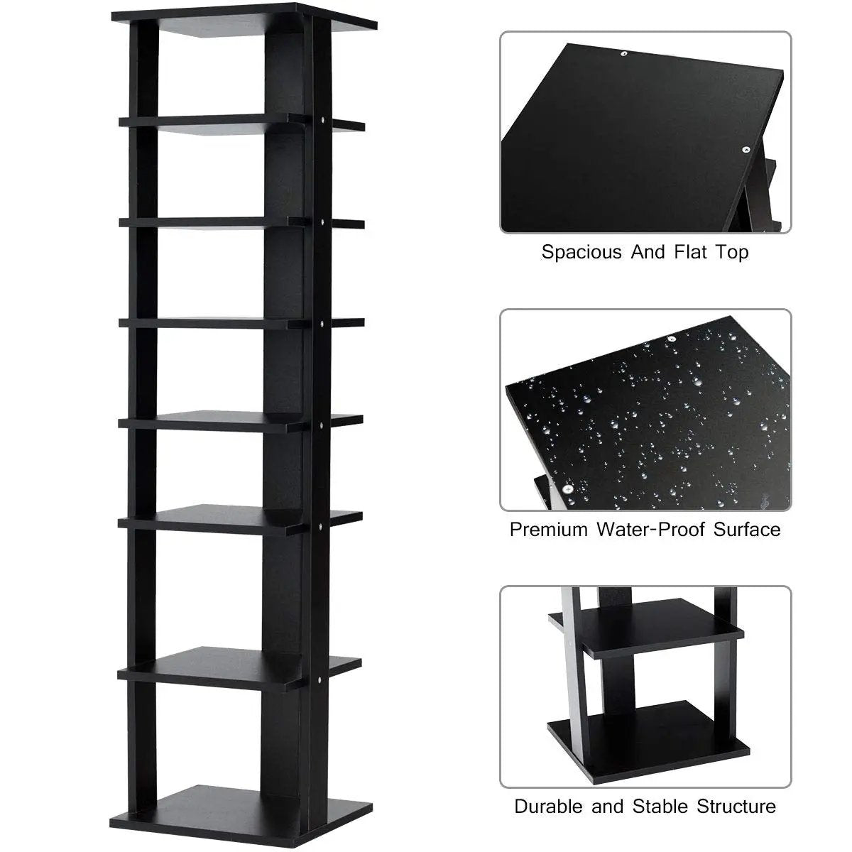 7-Tier Shoe Rack Practical Free Standing Shelves Storage Shelves, photo 7 of 11