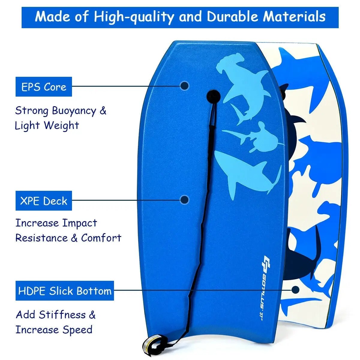 Super Bodyboard Surfing with EPS Core Boarding by DirectDeals