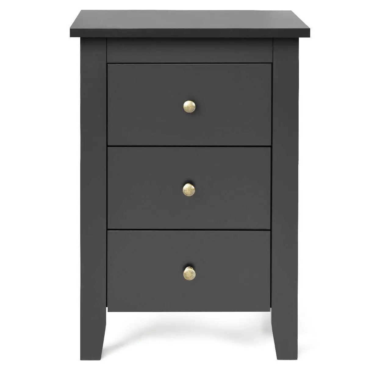 Nightstand End Beside Table Drawers Modern Storage Bedroom Furniture by DirectDeals