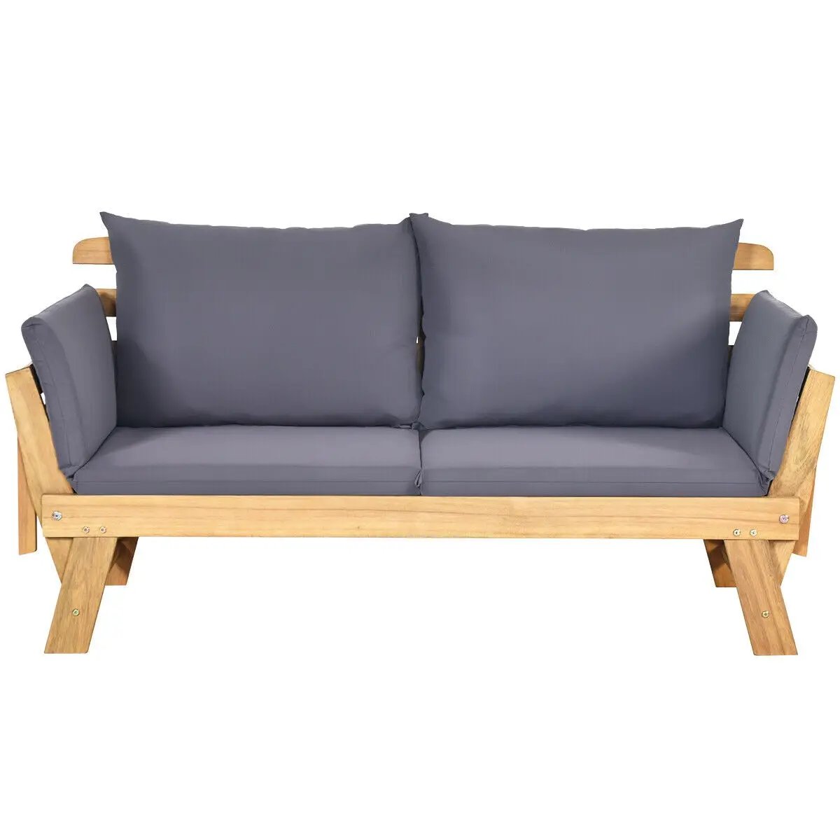 Adjustable Patio Convertible Sofa with Thick Cushion, photo 10 of 32