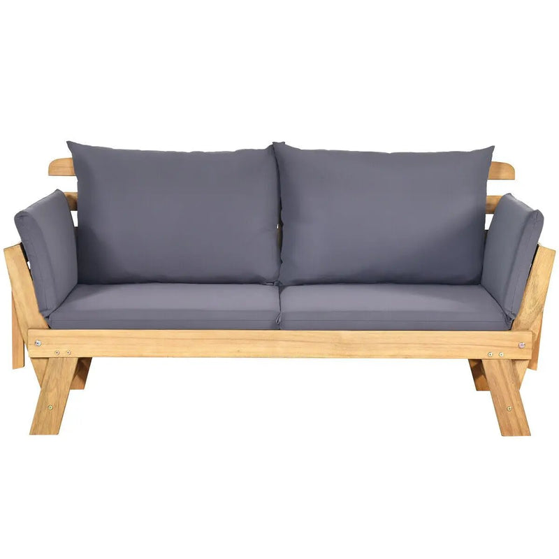 Adjustable Patio Convertible Sofa with Thick Cushion by DirectDeals