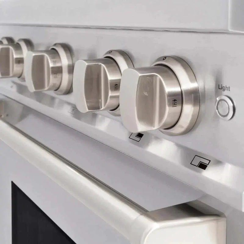 ZLINE 30" Dual Fuel Range, Gas Cooktop, Electric Convection Oven Stainless Steel, CDR-BR-30 by Farmhouse Kitchen and Bath
