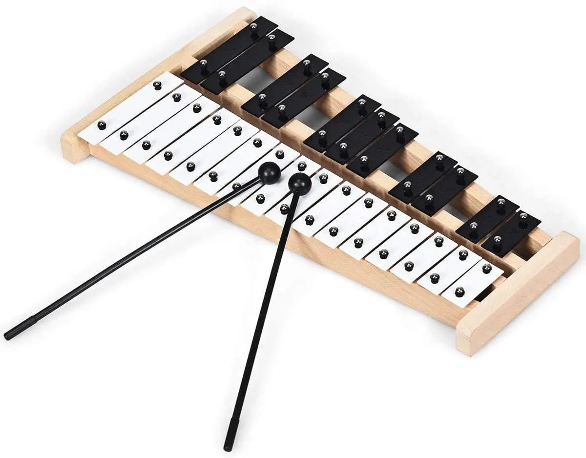27 Note Glockenspiel Xylophone with 2 Rubber Mallets by DirectDeals