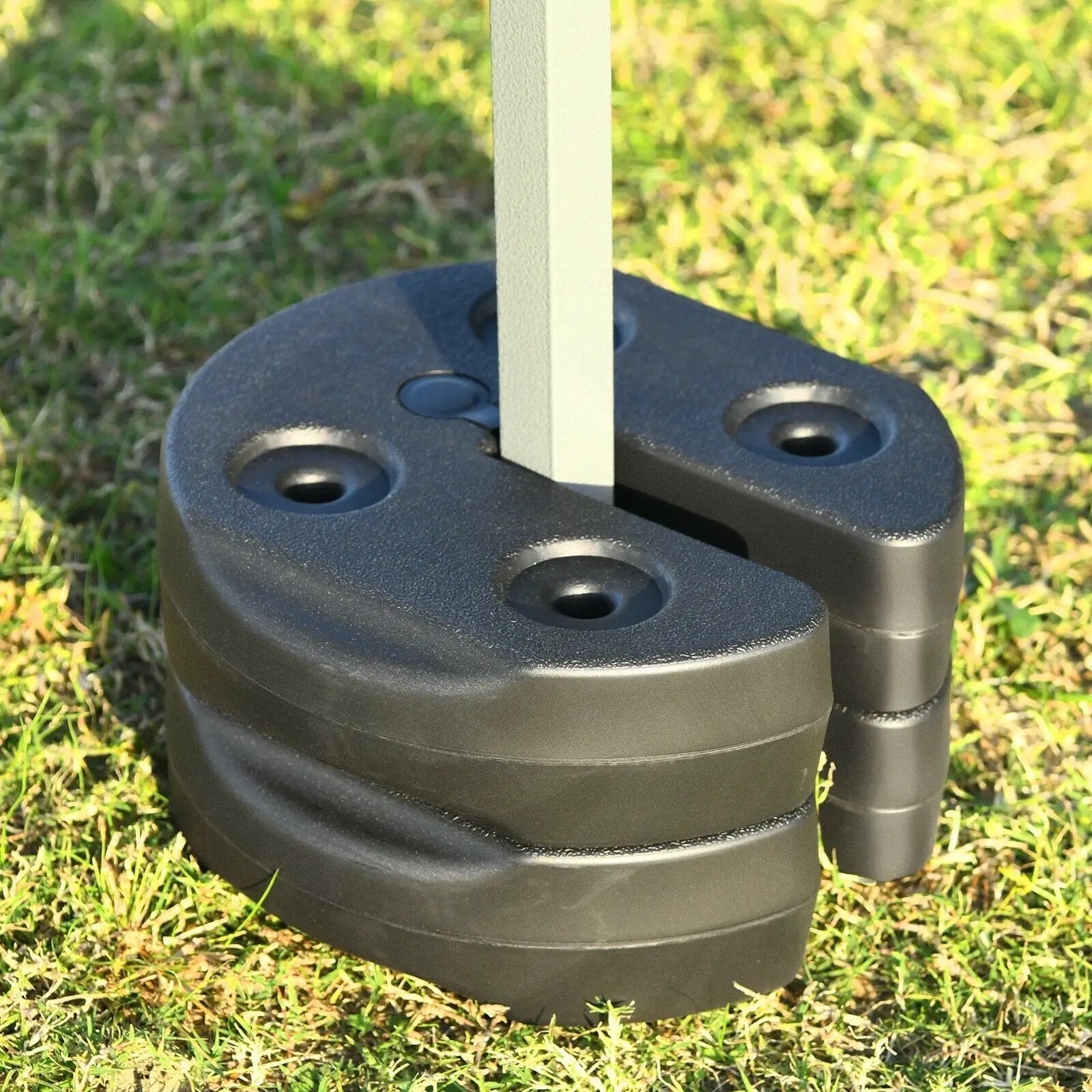 Set of 6 Canopy Weights 30lbs Weight Plate Kit with No-Pinch Design by DirectDeals
