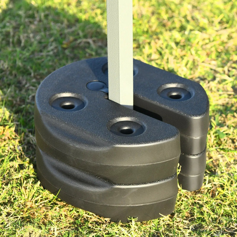 Set of 6 Canopy Weights 30lbs Weight Plate Kit with No-Pinch Design by DirectDeals