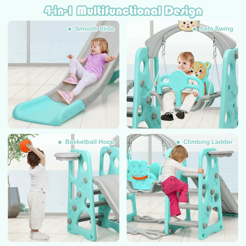 3 in 1 Toddler Climber and Swing Set Slide Playset by DirectDeals
