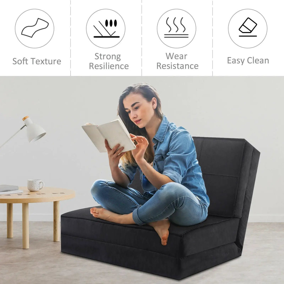High Quality Fam Convertible Lounger Folding Sofa Sleeper Bed, photo 3 of 16