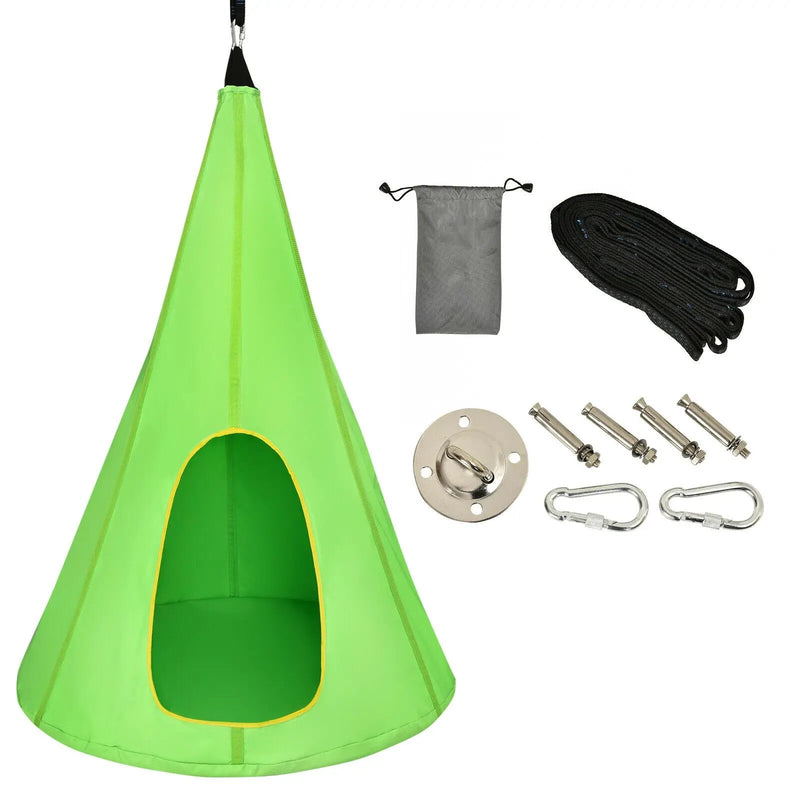 40 Inch Kids Nest Swing Chair Hanging Hammock Seat for Indoor Outdoor by DirectDeals