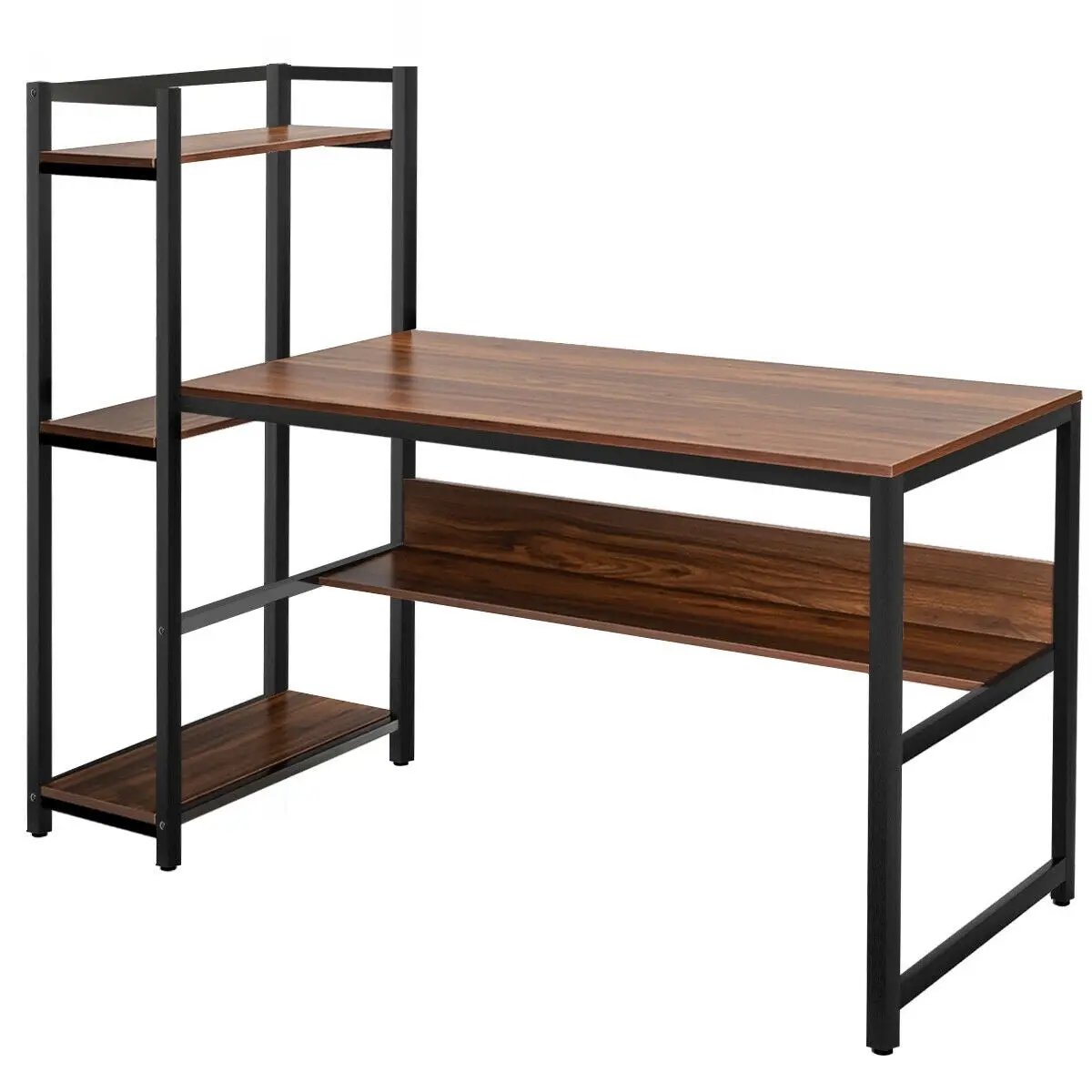 59-Inch Computer Desk Home Office Workstation 4-Tier Storage Shelves by DirectDeals