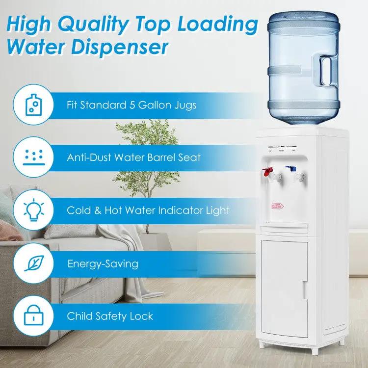 5-Gallon Hot & Cold Water Cooler with Child Safety Lock by DirectDeals