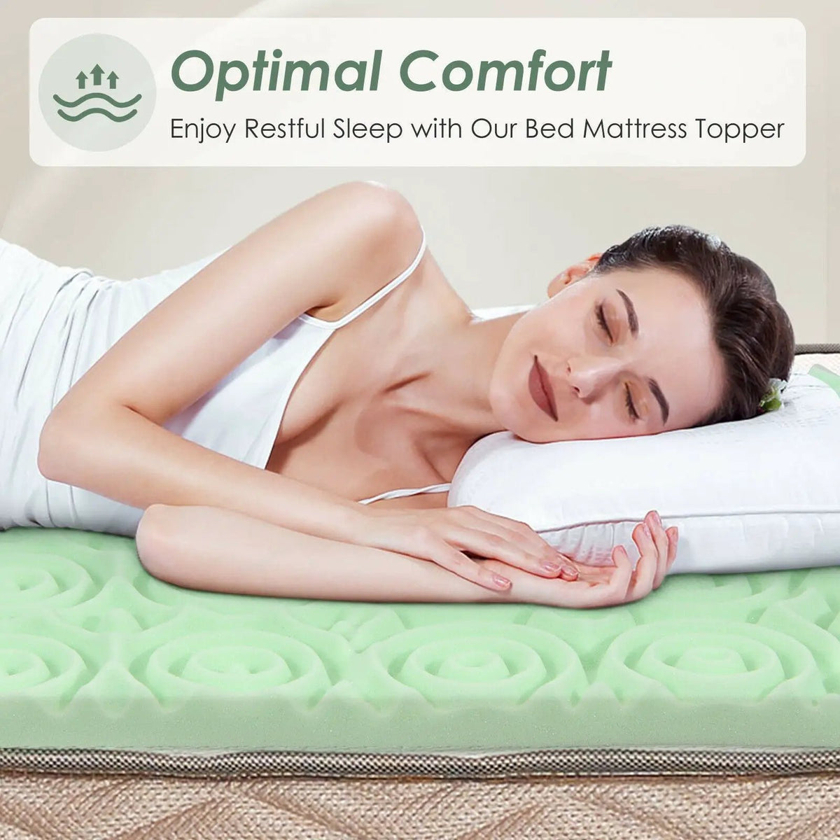 3 Inch Comfortable Mattress Topper Cooling Air Foam, photo 22 of 32