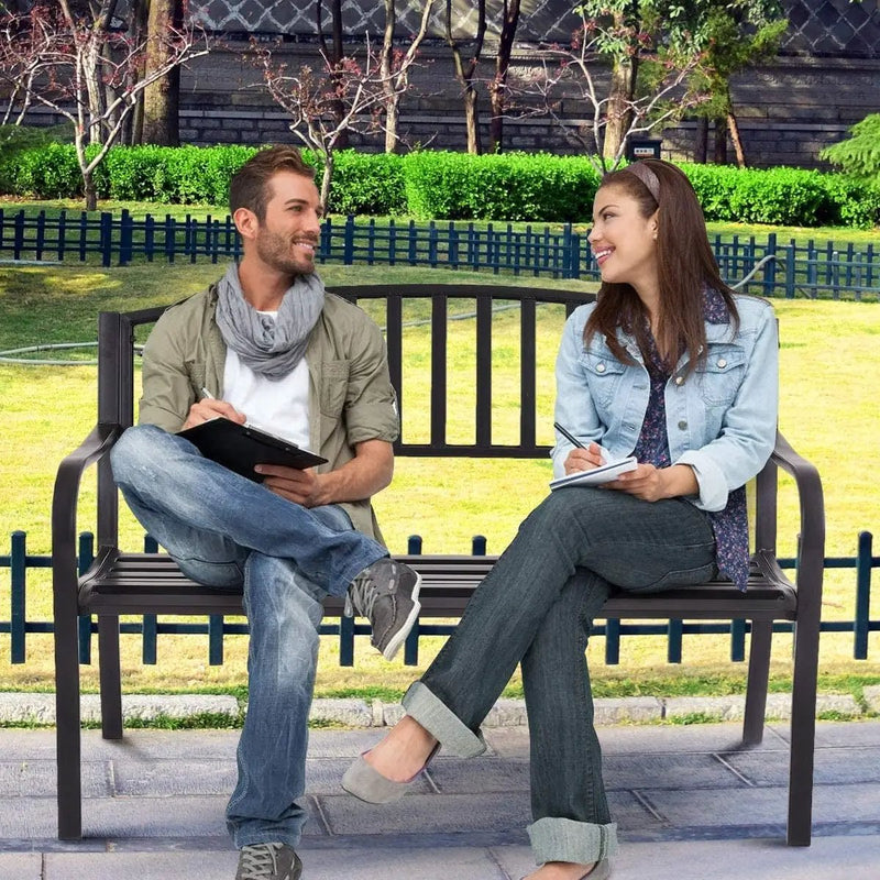 50 Inch Patio Garden Bench Loveseats for Outdoor by DirectDeals