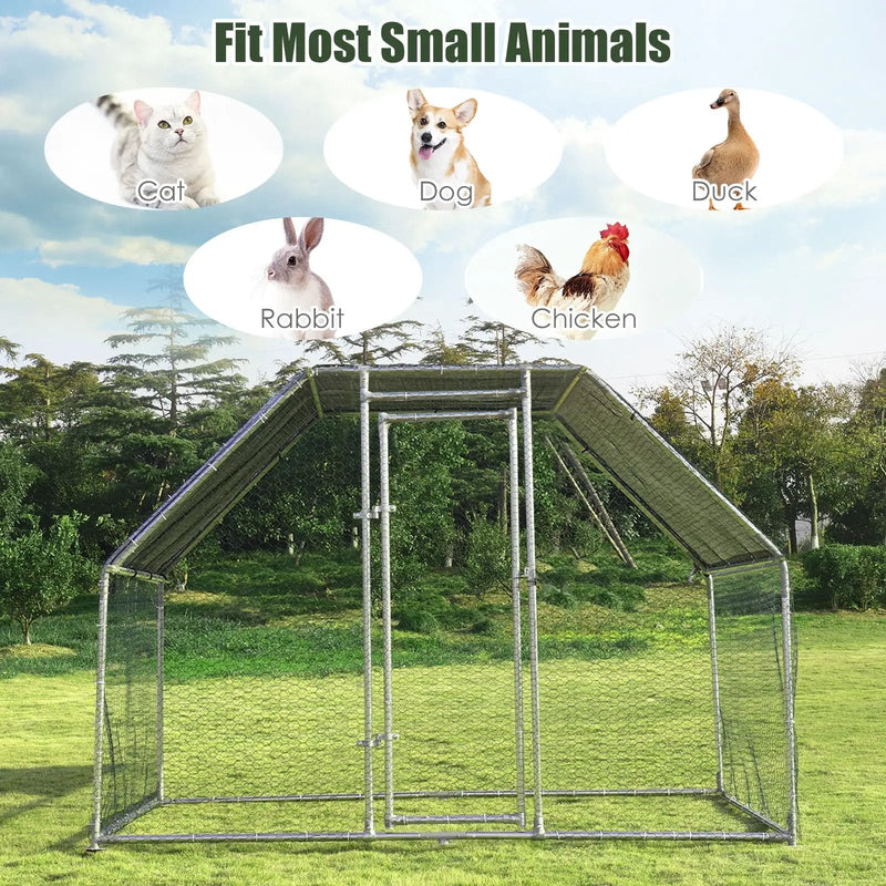 9.5 x 6.5 Feet Large Walk In Chicken Run Cage by DirectDeals