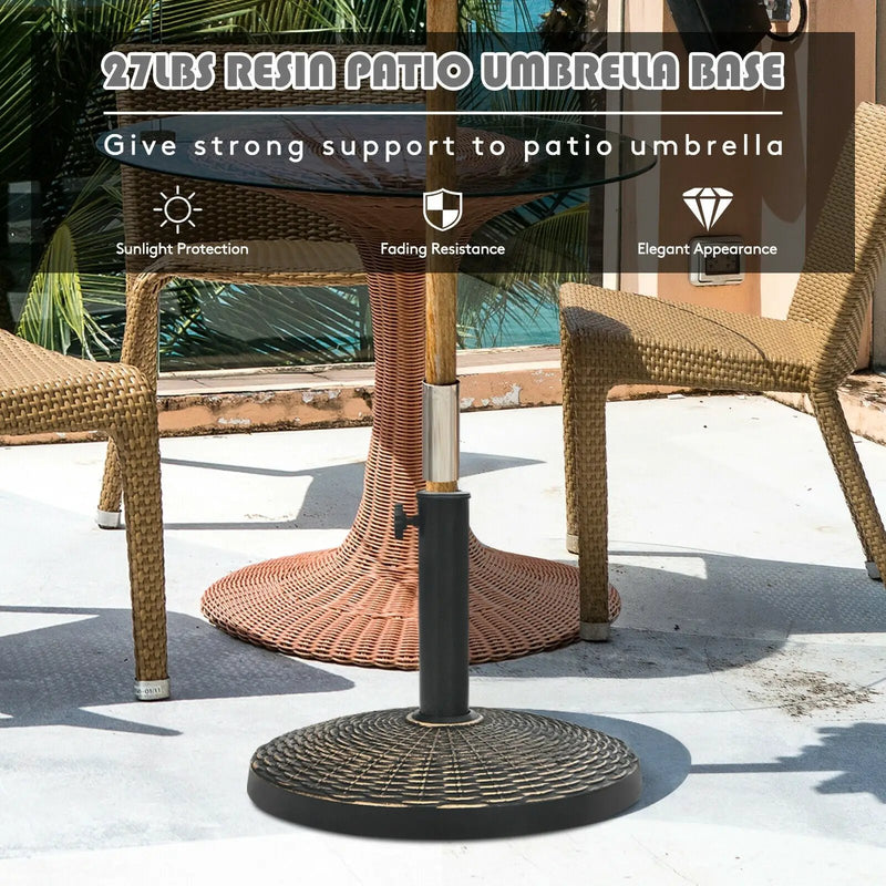 27 lbs Patio Market Umbrella Base Stand by DirectDeals