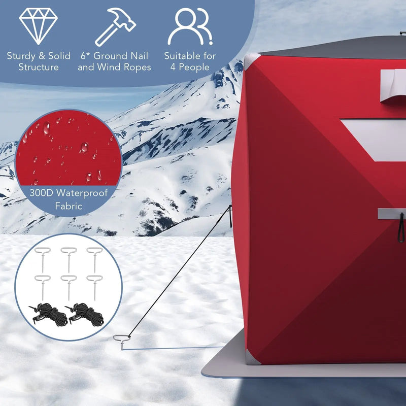2-person Portable Ice Shelter Fishing Tent with Bag by DirectDeals