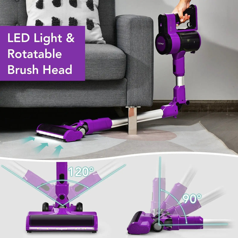 3-in-1 Handheld Cordless Stick Vacuum Cleaner with 6-cell Lithium Battery by DirectDeals