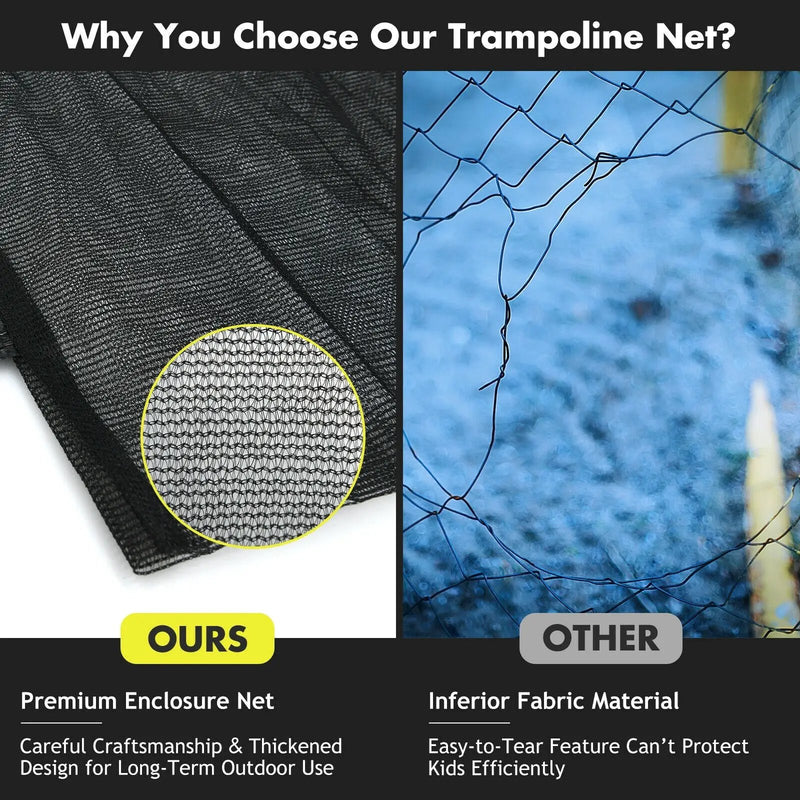 Trampoline Safety Replacement Protection Enclosure Net-16 ft by DirectDeals