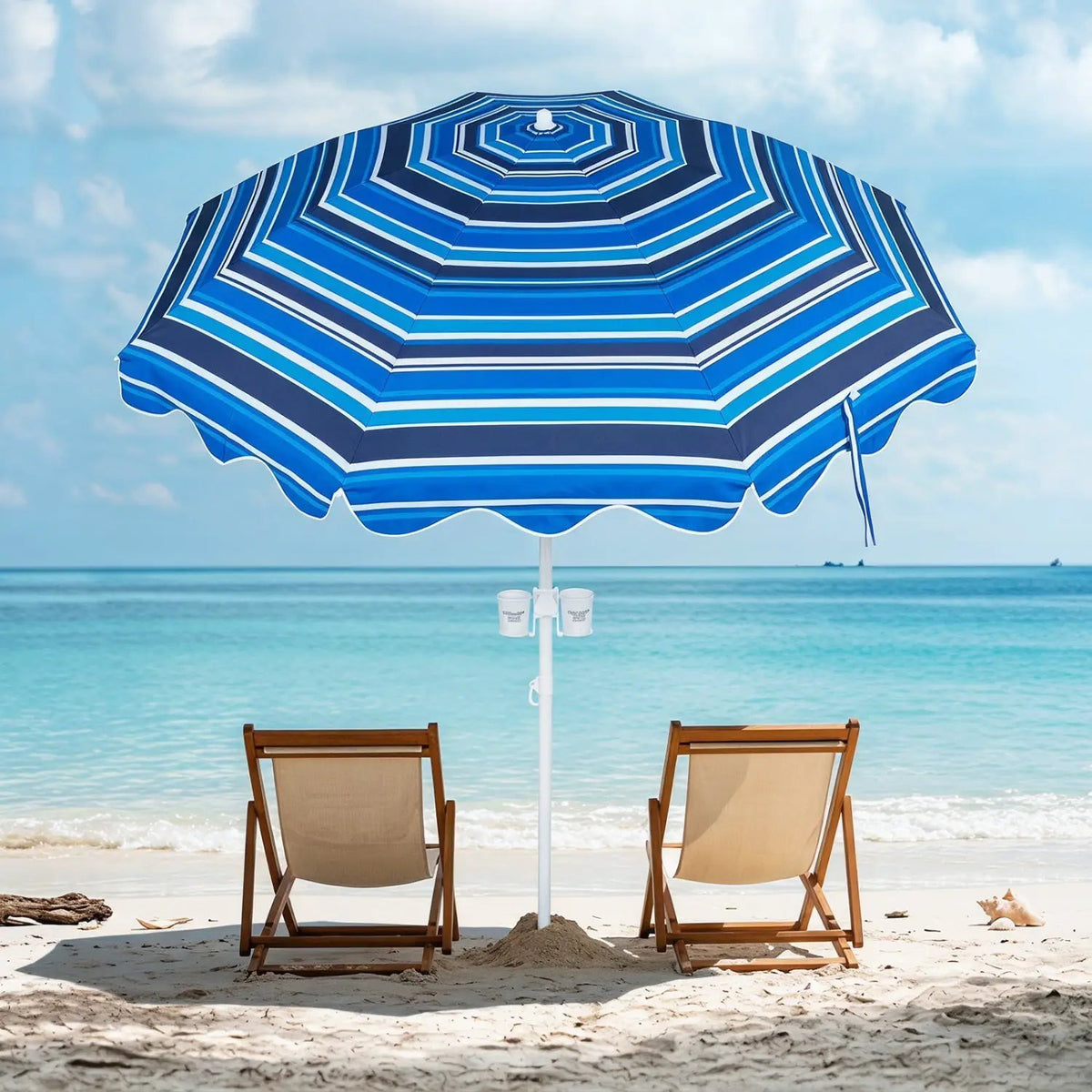 Beach Umbrella 6.5 FT with UPF 50+ Sun Protection & Sand Anchor, photo 10 of 24