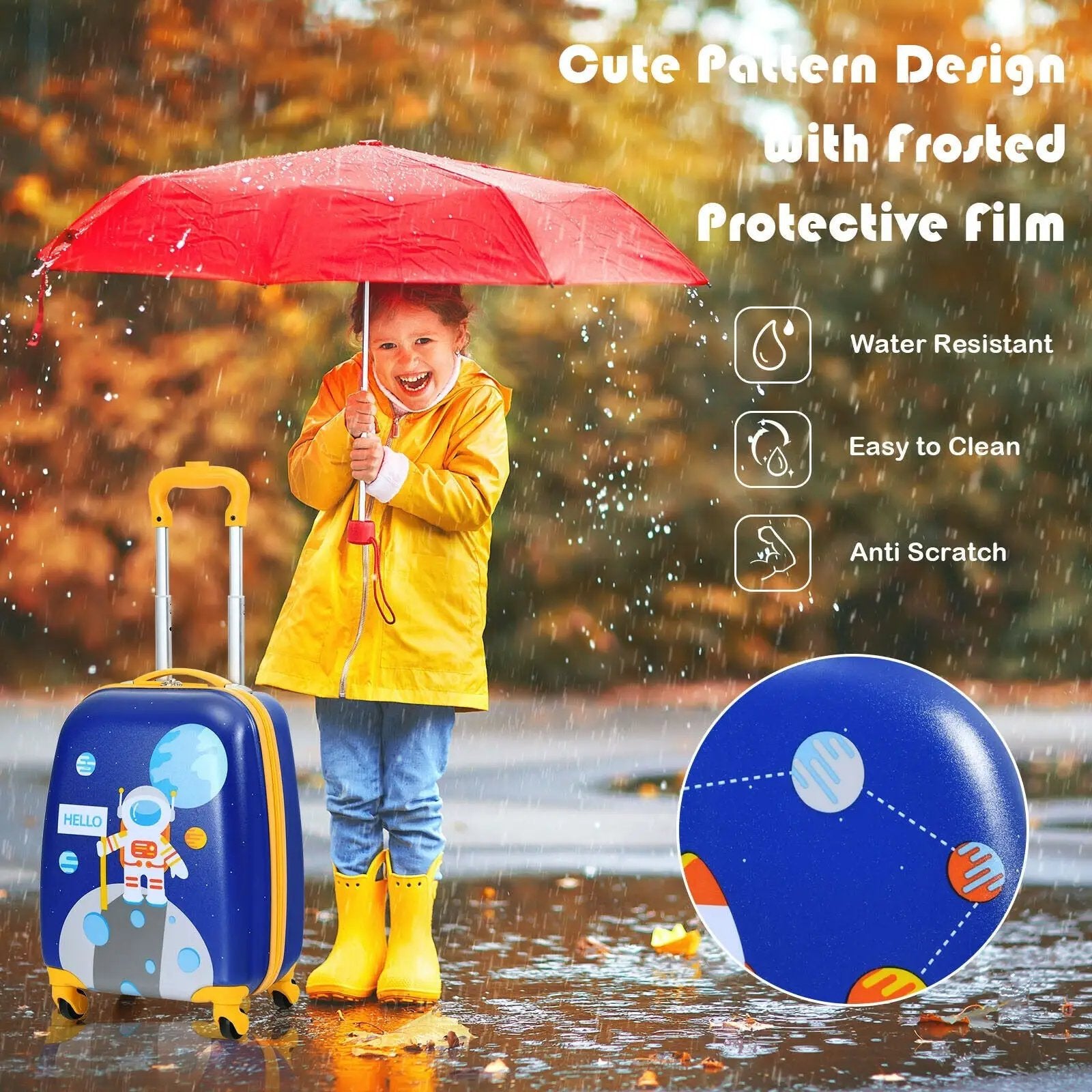 2 Pieces Kids Luggage Sets with Backpack and Suitcase for Travel by DirectDeals
