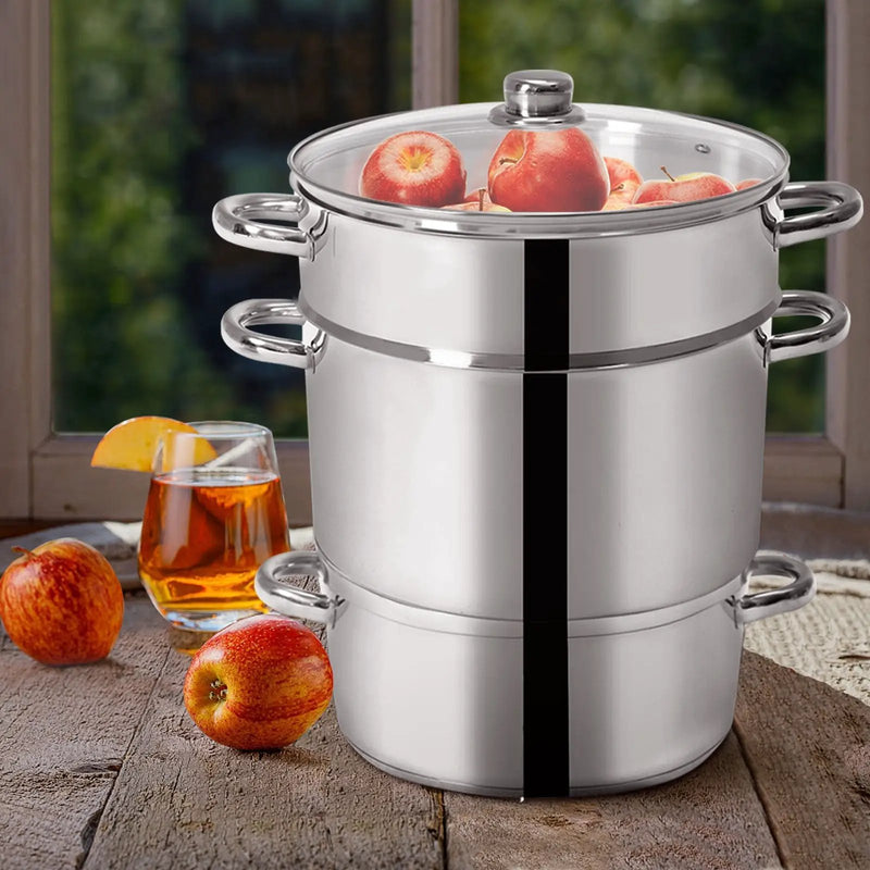 11-Quart Stainless Steel Fruit Juicer Steamer by DirectDeals
