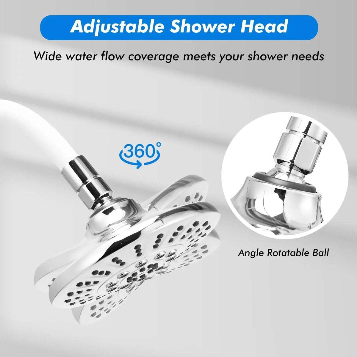 High Pressure Combo Handheld Shower Head, photo 3 of 16