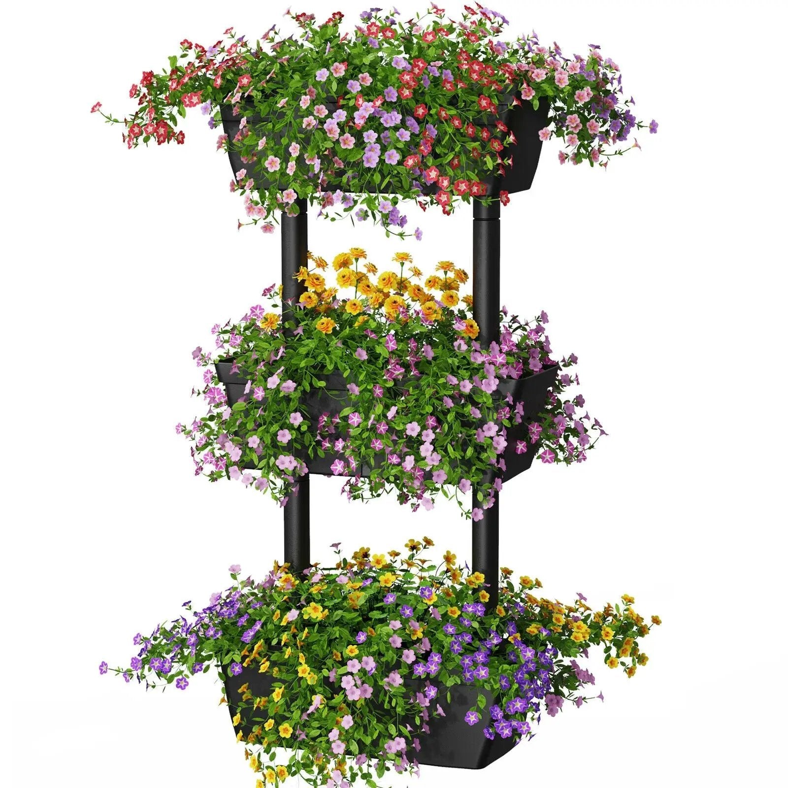 3-Tier Freestanding Vertical Plant Stand for Gardening and Planting Use by DirectDeals