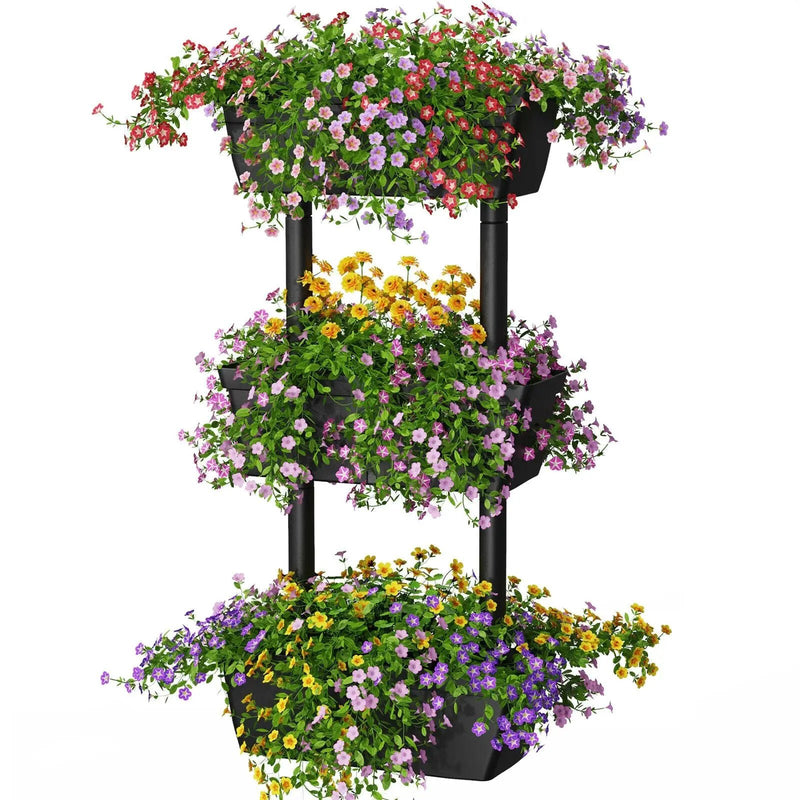 3-Tier Freestanding Vertical Plant Stand for Gardening and Planting Use by DirectDeals