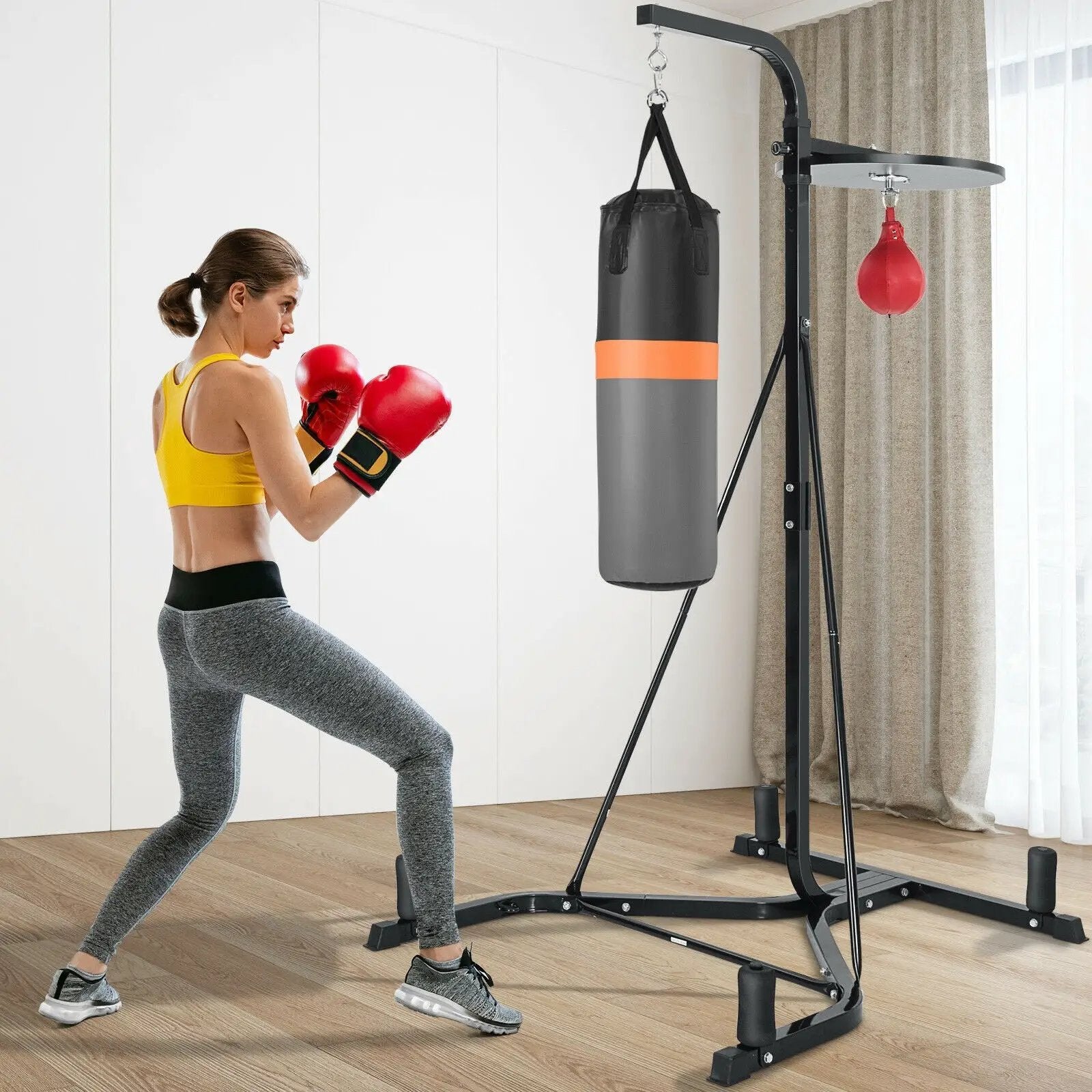 Heavy Duty Boxing Punching Stand With Heavy Bag by DirectDeals