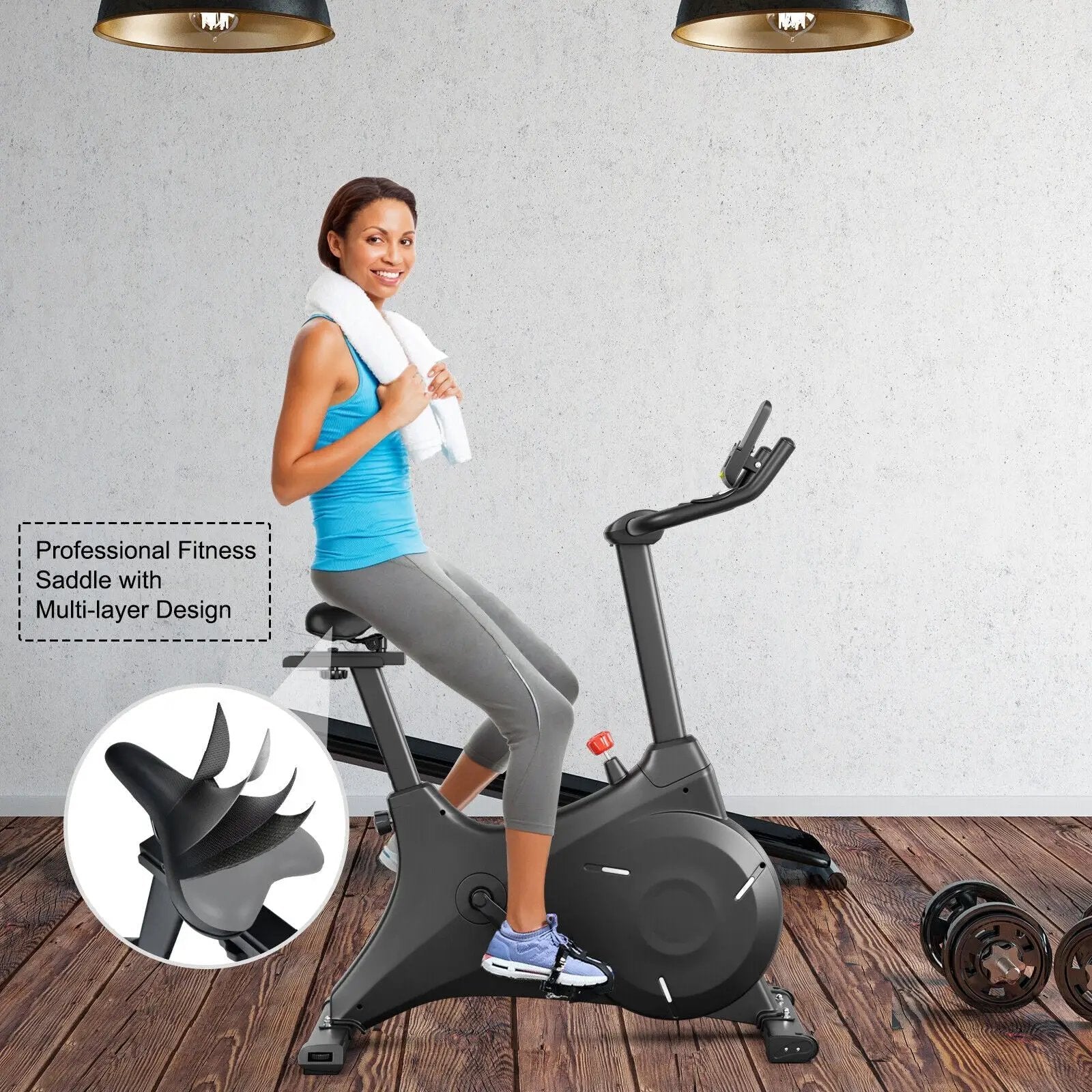 Magnetic Resistance Stationary Bike for Home Gym by DirectDeals