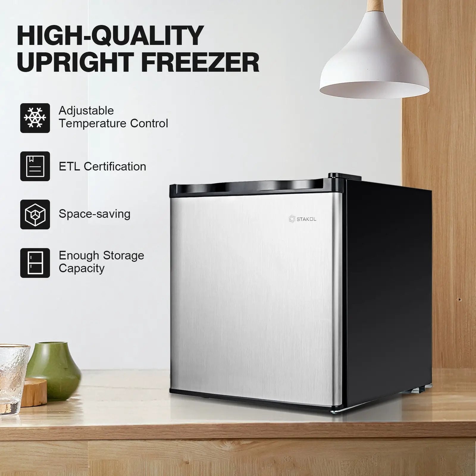 1.1 cu.ft. Compact Single Door Mini Upright Freezer by DirectDeals