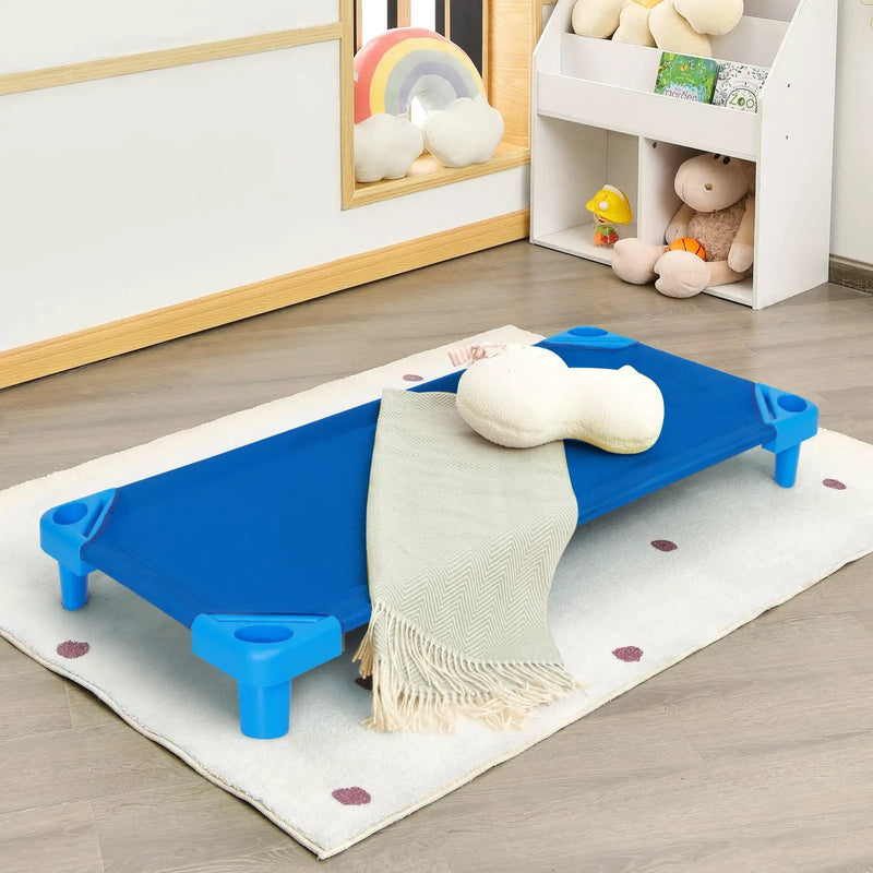 Kids Stackable Daycare Cot Pack of 6 with Detachable Oxford Cloth by DirectDeals