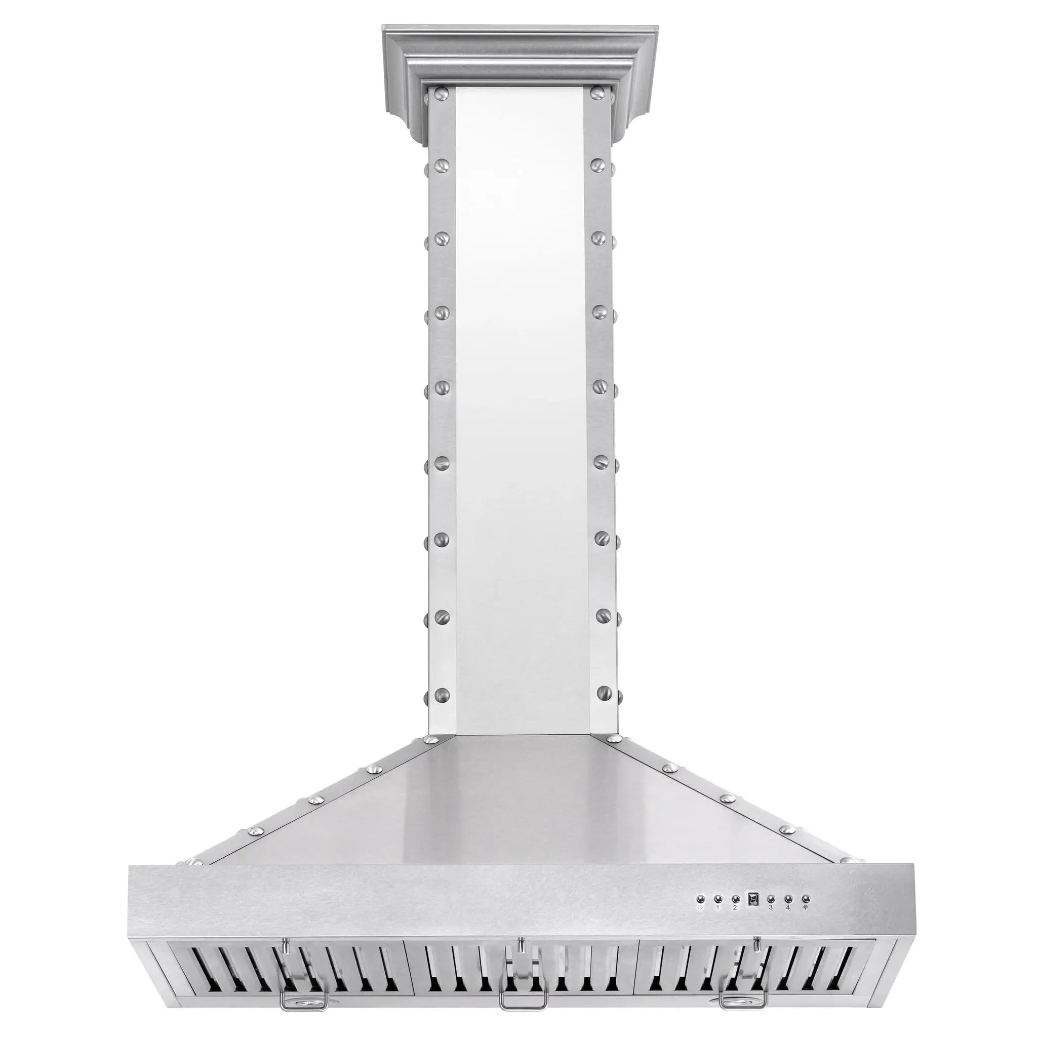 ZLINE 36" Designer Series Stainless Island Range Hood, KB2i-4SSXS-36 by Farmhouse Kitchen and Bath