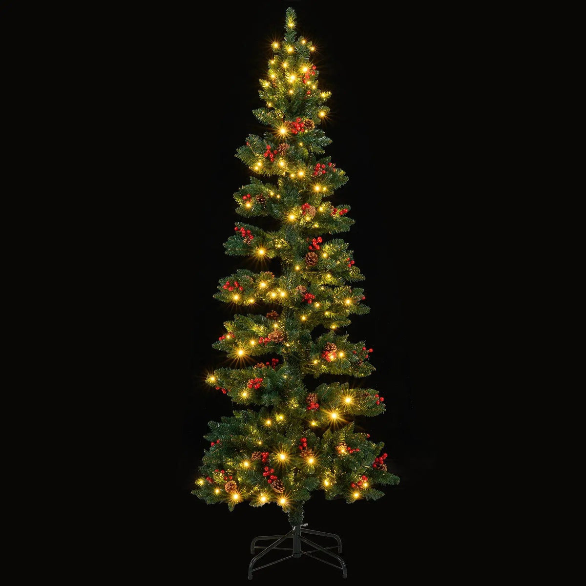 6/7 FT Pre-Lit Artificial Christmas Tree Spiral Holiday Tree with 612/791 Branch Tips and 8 Modes, photo 8 of 16
