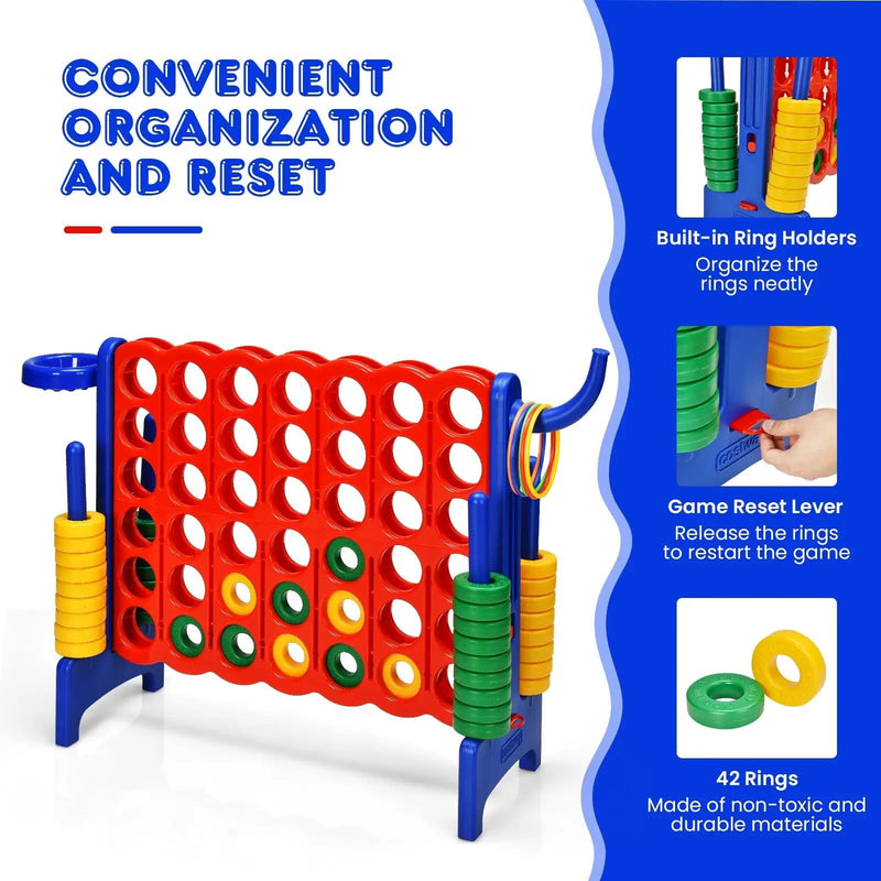2.5Ft 4-to-Score Giant Game Set-Green by DirectDeals