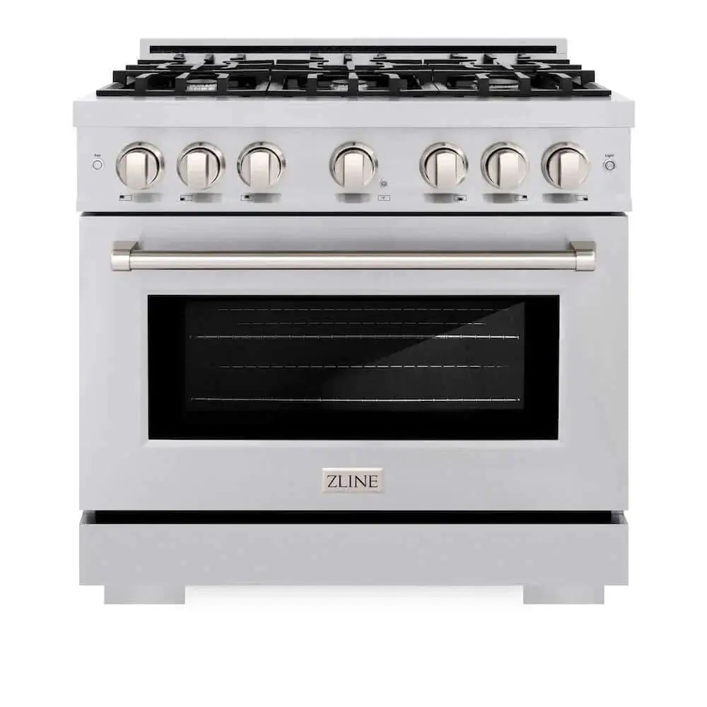 ZLINE 36" Select Gas Range Convection Gas Oven Stainless Steel HGR36 by Farmhouse Kitchen and Bath