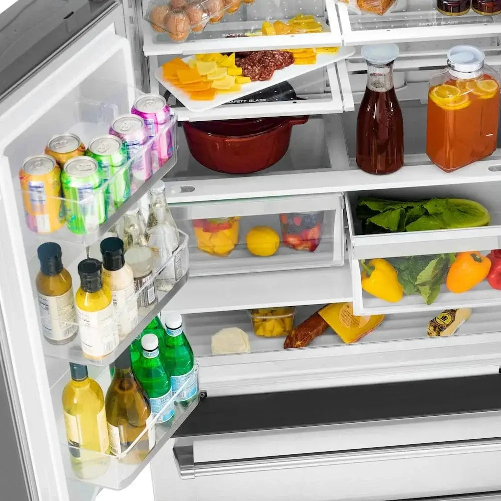 ZLINE 36" Autograph French Door Refrigerator, Ice Maker, Stainless Steel RFMZ-36-FCB by Farmhouse Kitchen and Bath