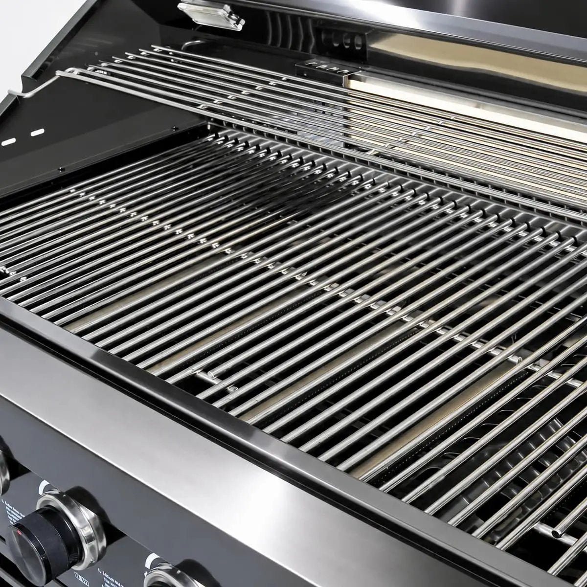 102" 6-Burner 85,000 BTU Black Outdoor Kitchen Island Grill + Refrigerator + Marble Countertops + Sink by Chery Industrial