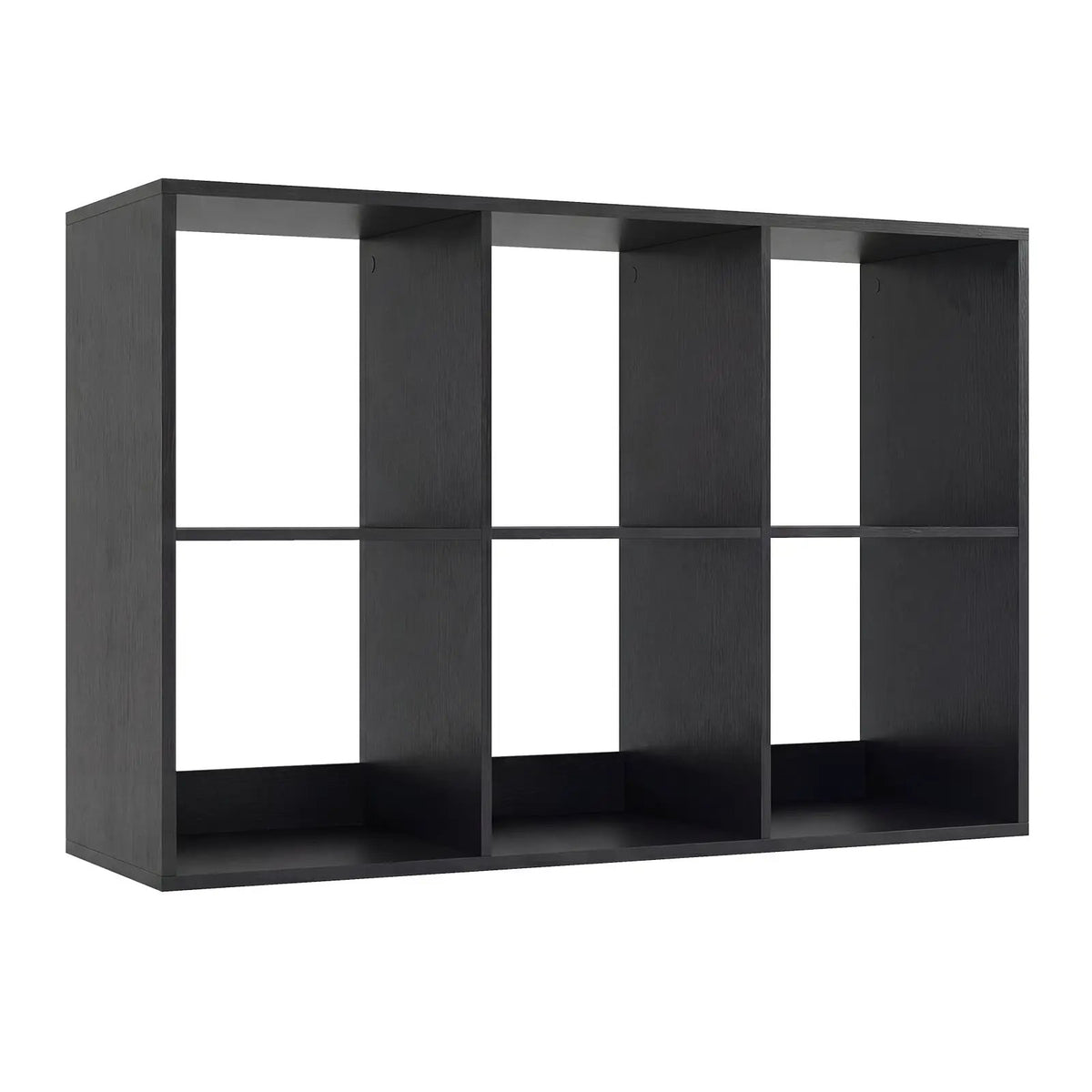 6 Cube Bookshelf with Back Guardrail for Living Room Bedroom, photo 10 of 11