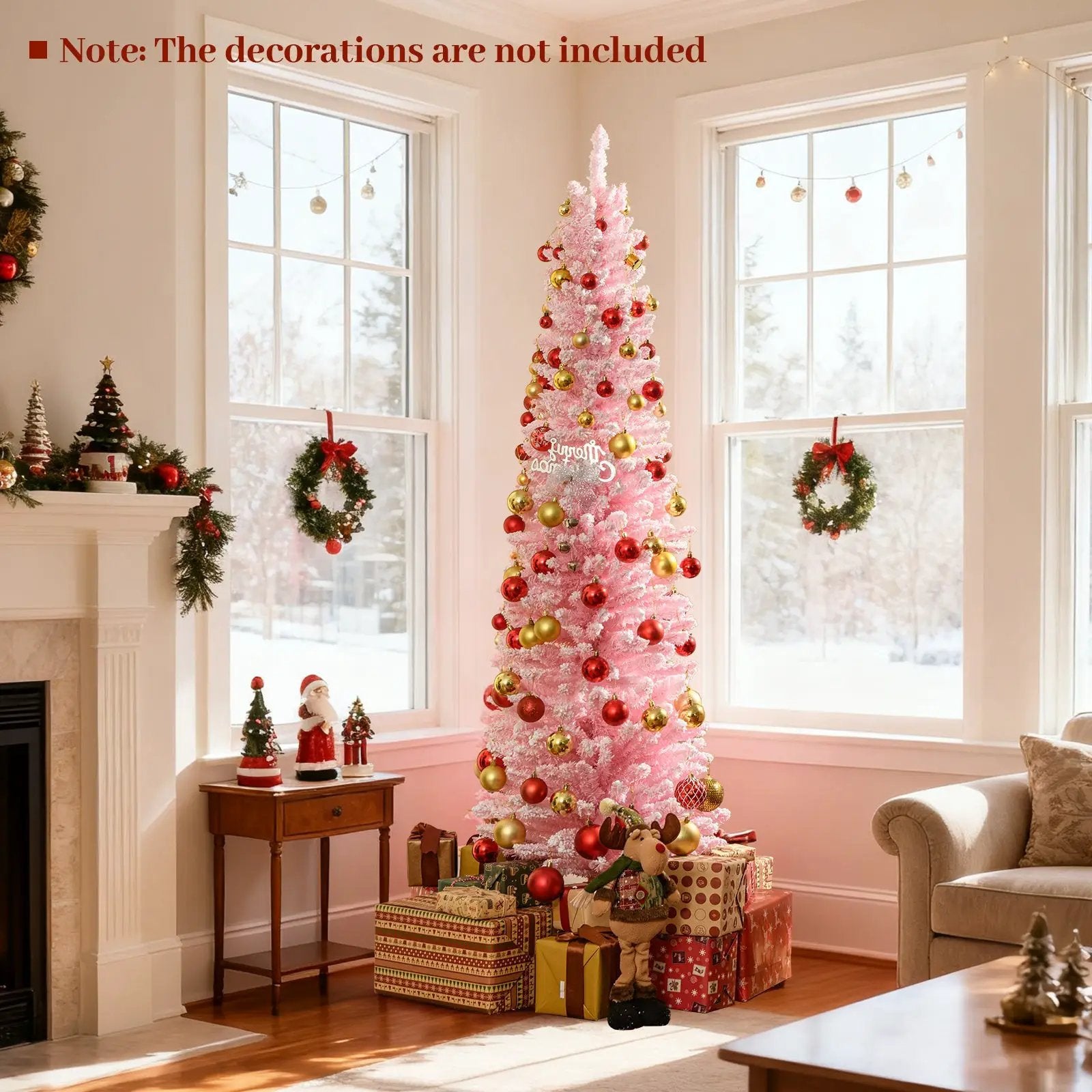 6 FT Artificial Christmas Tree with 460 Branch Tips and Folding Metal Stand by DirectDeals