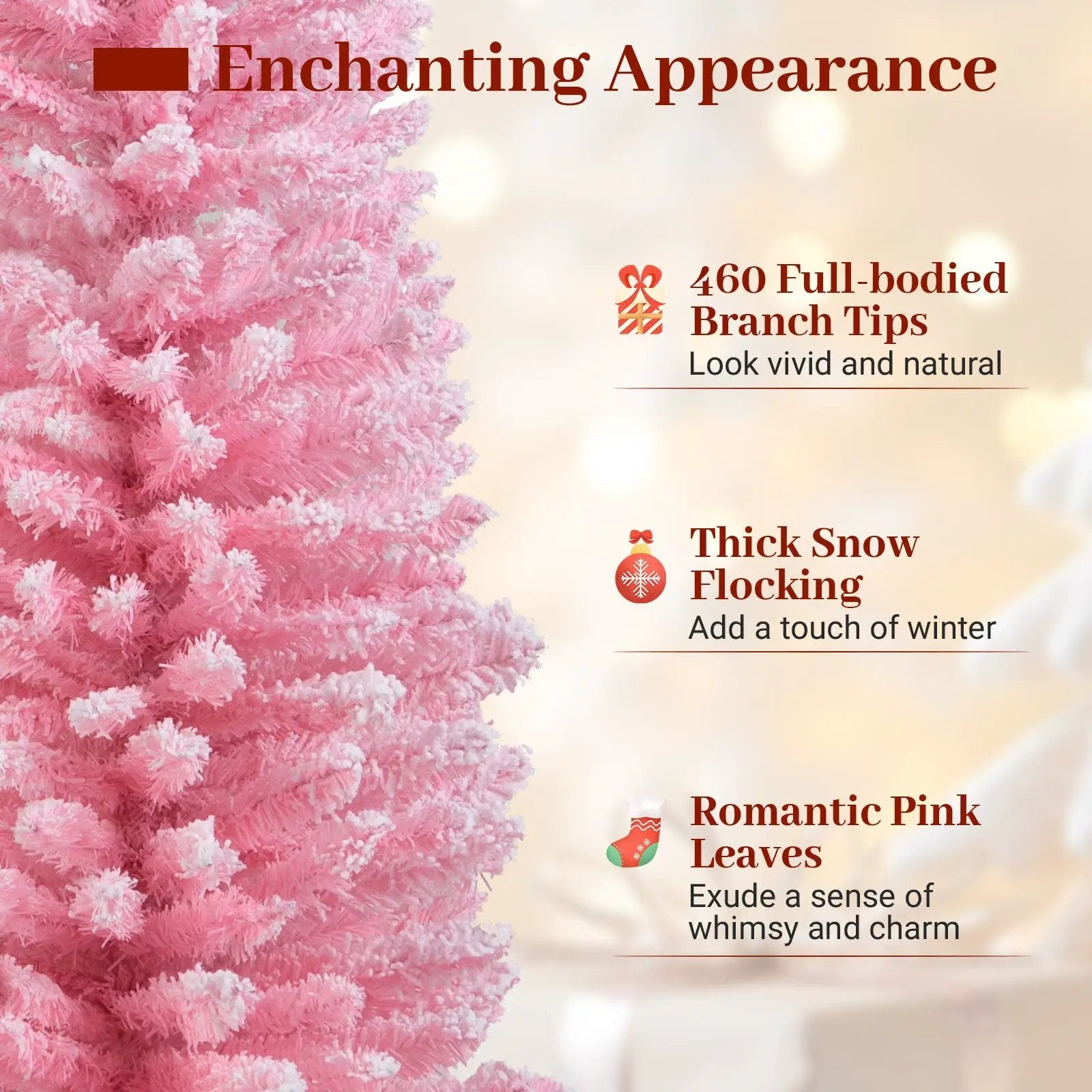 6 FT Artificial Christmas Tree with 460 Branch Tips and Folding Metal Stand by DirectDeals