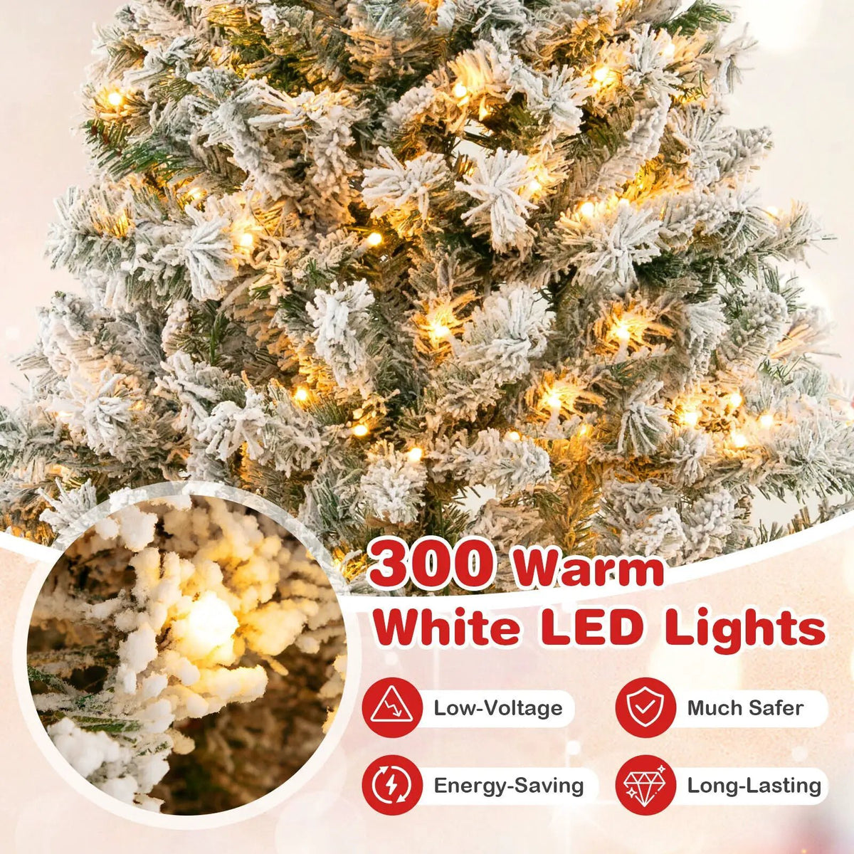 6/7/8 Feet Artificial Xmas Tree 3-Minute Quick Shape, photo 8 of 10